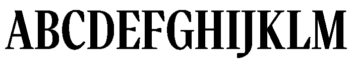 VictorNarrow Semibold Instance Font UPPERCASE