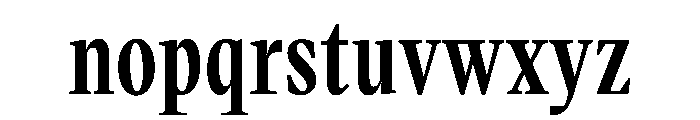 VictorNarrow Semibold Instance Font LOWERCASE