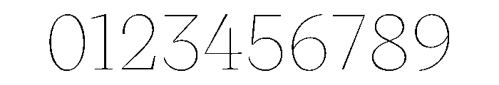 VictorSerif 10Hairline Font OTHER CHARS