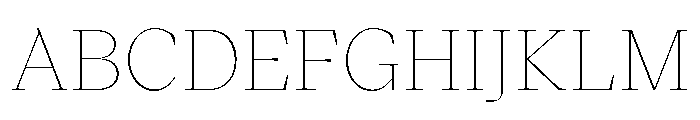 VictorSerif 10Hairline Font UPPERCASE