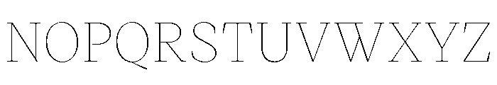VictorSerif 10Hairline Font UPPERCASE