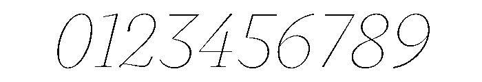VictorSerif 15HairlineItalic Font OTHER CHARS