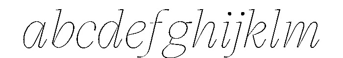 VictorSerif 15HairlineItalic FONT