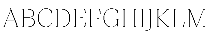 VictorSerif 20Thin Font UPPERCASE