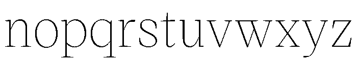 VictorSerif 20Thin Font LOWERCASE