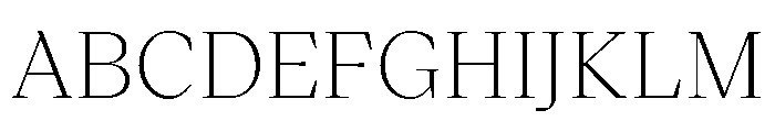 VictorSerif 30Light Font UPPERCASE