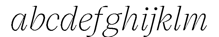 VictorSerif 35LightItalic FONT