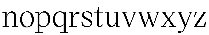 VictorSerif 40Regular Font LOWERCASE