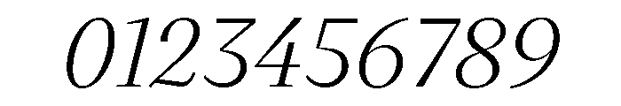 VictorSerif 45RegularItalic Font OTHER CHARS