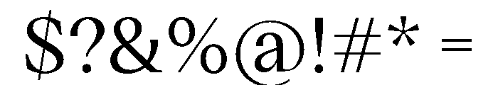 VictorSerif 50Medium Font OTHER CHARS