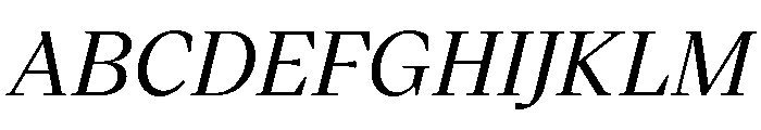 VictorSerif 55MediumItalic Font UPPERCASE