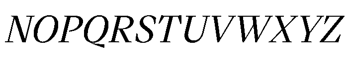 VictorSerif 55MediumItalic Font UPPERCASE