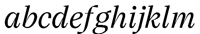 VictorSerif 55MediumItalic FONT