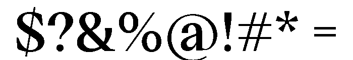 VictorSerif 60Semibold Font OTHER CHARS
