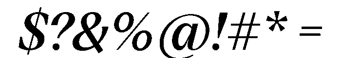 VictorSerif 65SemiboldItalic Font OTHER CHARS