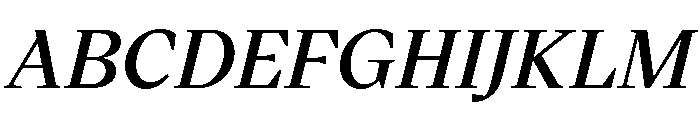 VictorSerif 65SemiboldItalic Font UPPERCASE