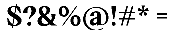 VictorSerif 70Bold Font OTHER CHARS