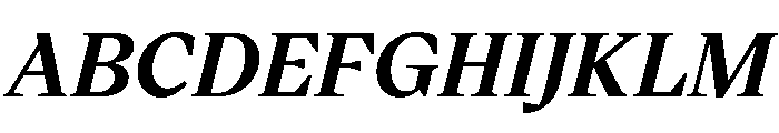 VictorSerif 75BoldItalic Font UPPERCASE