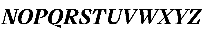 VictorSerif 75BoldItalic Font UPPERCASE