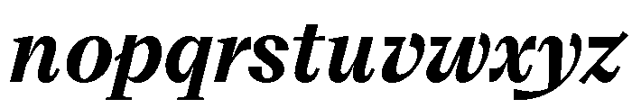 VictorSerif 75BoldItalic Font LOWERCASE