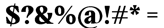 VictorSerif 80Black Font OTHER CHARS