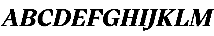 VictorSerif 85BlackItalic Font UPPERCASE