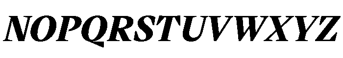 VictorSerif 85BlackItalic Font UPPERCASE