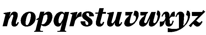 VictorSerif 85BlackItalic Font LOWERCASE