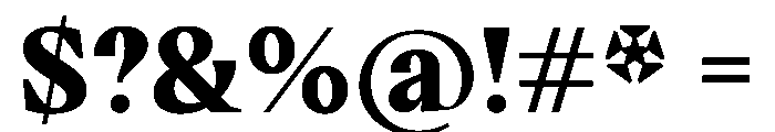VictorSerif Black Instance Font OTHER CHARS