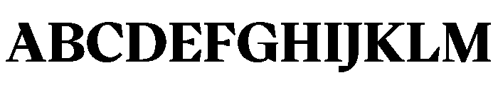 VictorSerif Black Instance Font UPPERCASE