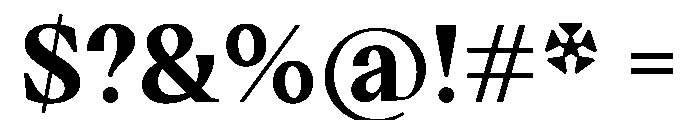 VictorSerif Bold Instance Font OTHER CHARS