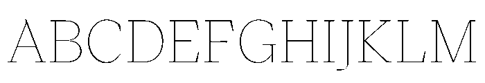 VictorSerif Hairline Instance Font UPPERCASE