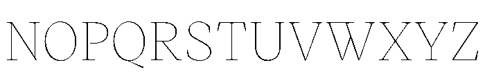 VictorSerif Hairline Instance Font UPPERCASE