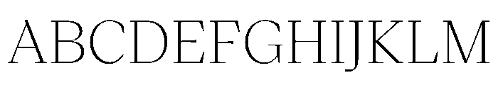 VictorSerif Light Instance Font UPPERCASE