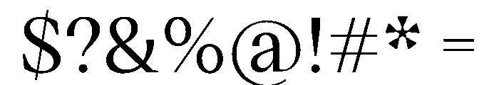 VictorSerif Medium Instance Font OTHER CHARS