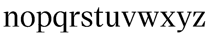 VictorSerif Medium Instance Font LOWERCASE