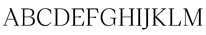 VictorSerif Regular Instance Font UPPERCASE