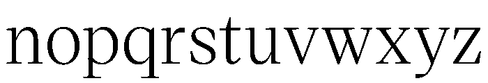 VictorSerif Regular Instance Font LOWERCASE