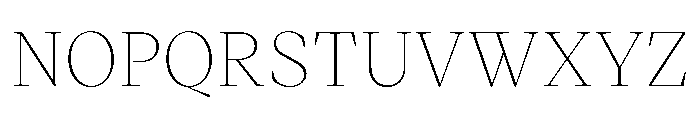 VictorSerif Thin Instance Font UPPERCASE