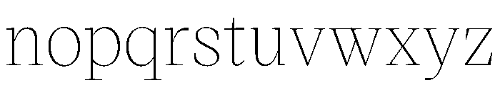 VictorSerif Thin Instance Font LOWERCASE