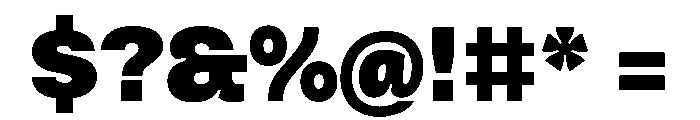 Vinila Black Instance Font OTHER CHARS