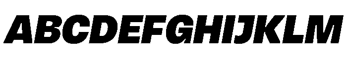Vinila BlackOblique Instance Font UPPERCASE