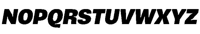 Vinila BlackOblique Instance Font UPPERCASE