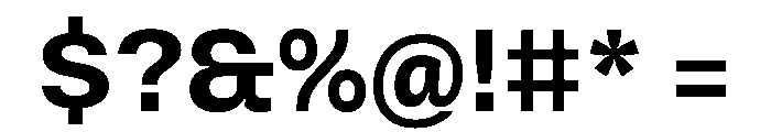 Vinila Bold Instance Font OTHER CHARS