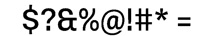 Vinila CondensedRegular Instance Font OTHER CHARS