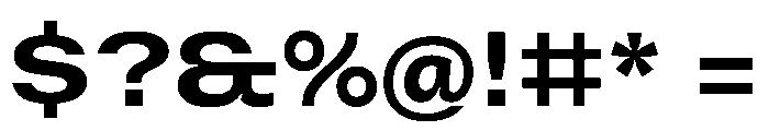 Vinila ExtendedBold Instance Font OTHER CHARS