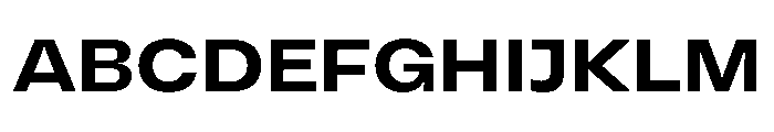 Vinila ExtendedBold Instance Font UPPERCASE