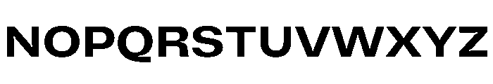 Vinila ExtendedBold Instance Font UPPERCASE