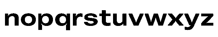 Vinila ExtendedBold Instance Font LOWERCASE
