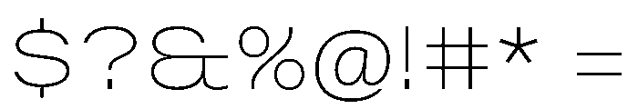 Vinila ExtendedThin Instance Font OTHER CHARS